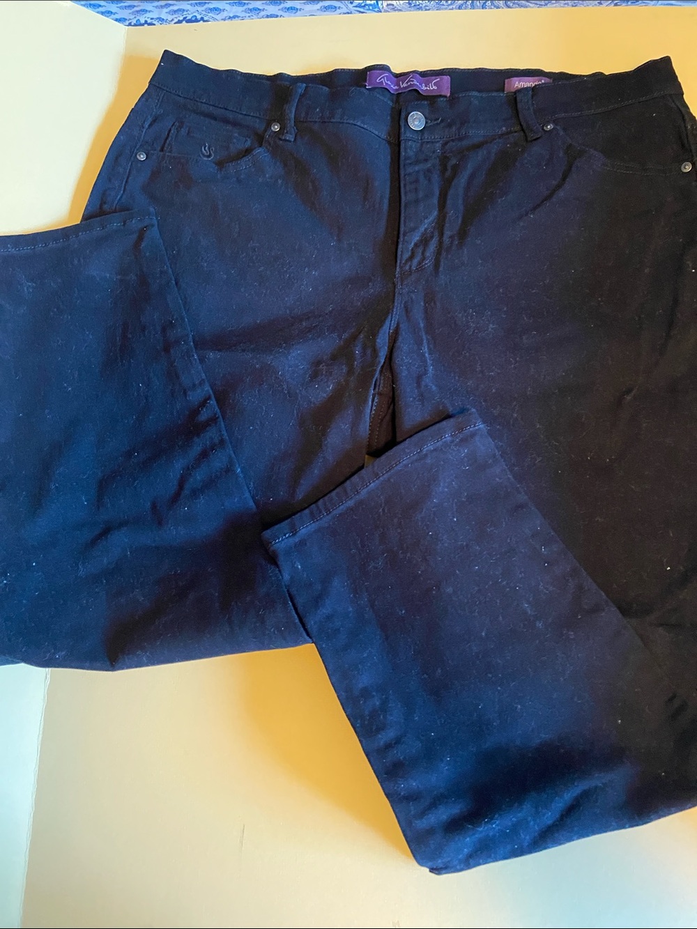 Gloria Vanderbilt Black Amanda Pants/Jeans